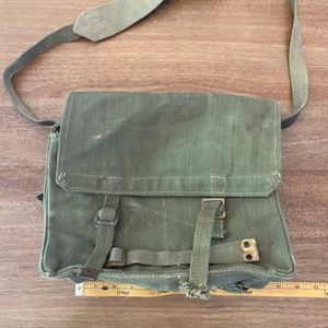 Vintage 1950's British military satchel